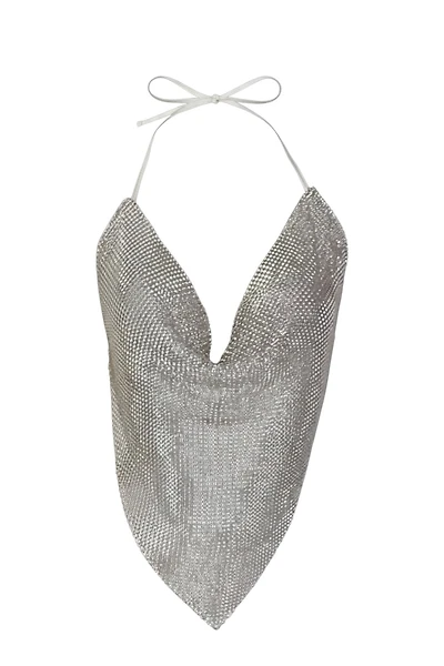 Rhinestone Top V-shape