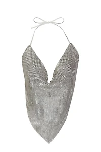 Rhinestone Top V-shape