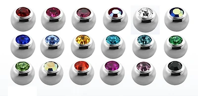 14g Jewel Bead