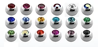 14g Jewel Bead