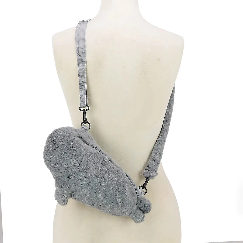 Furry Seal Crossbody Bag