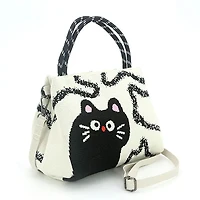 2 Pcs Handheld Black Cat Bag