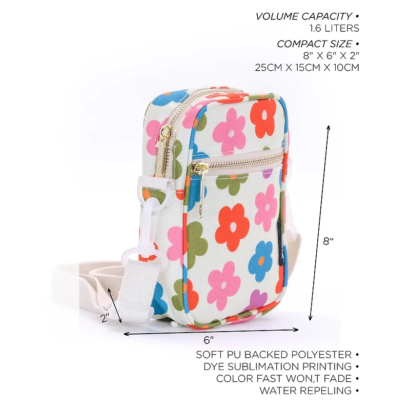 Poppy Small Crossbody Shoulder Bag Festival Travel