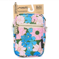 Mini Brick Floral Pink And Blue Bag