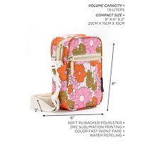 Mini Brick Floral Red And Pink Bag