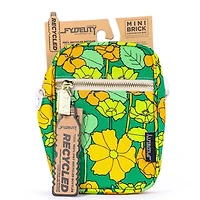 Mini Brick Floral Green Bag