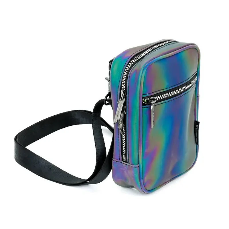 Crossbody Sling Bag Reflective Rainbow