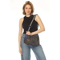 Butterfly Sunflower Canvas Purse