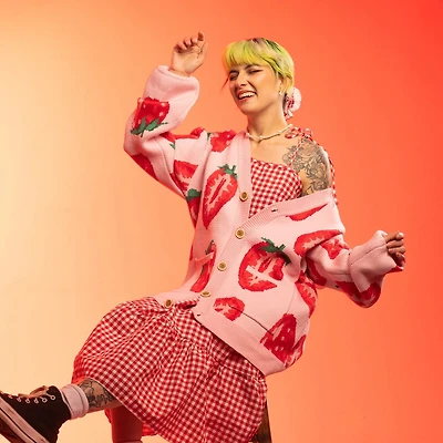 Strawberry With Me Cardigan