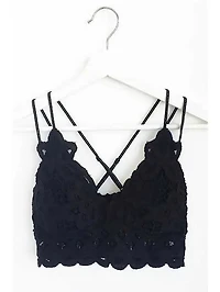 Plus Scalloped Lace Cami Bralette