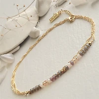 Diamond Dog Beaded Double Wrap Anklet