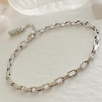 Dua Rectangular Box Chain Anklet