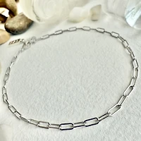 Petit Montmartre Small Paperclip Chain Anklet Silver
