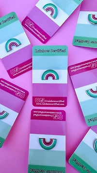 Abrosexual Rainbow Pin