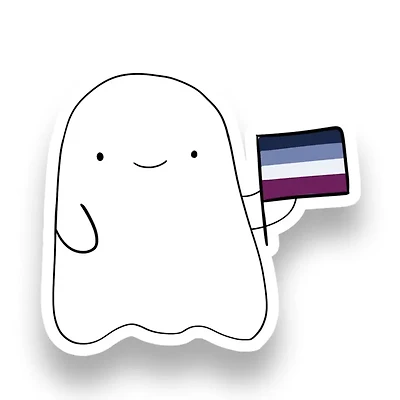 Ace Pride Ghost Sticker