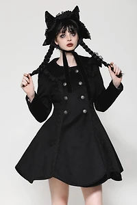 Dark Kitty Ears Bonnet