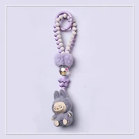 FLOCKED MINI MONSTER KEYCHAIN
