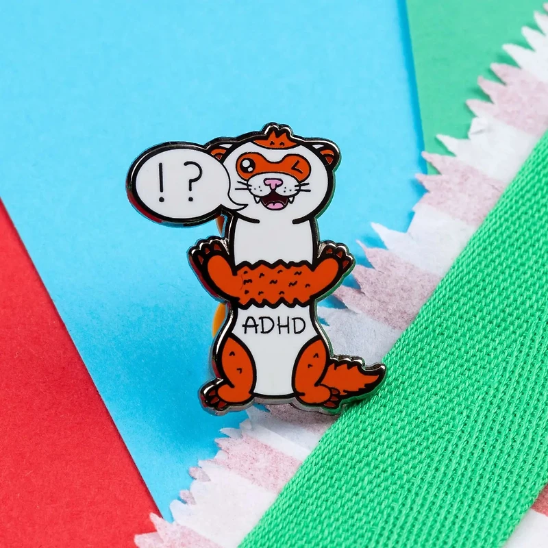 Attention Deferret Hyperactivity Disorder Enamel Pin - ADHD
