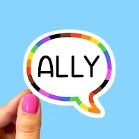 Ally Pride Sticker Rainbow