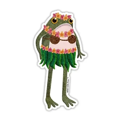Hula Frogson Sticker