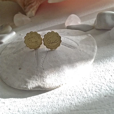 Aquarius Zodiak Stud Earrings