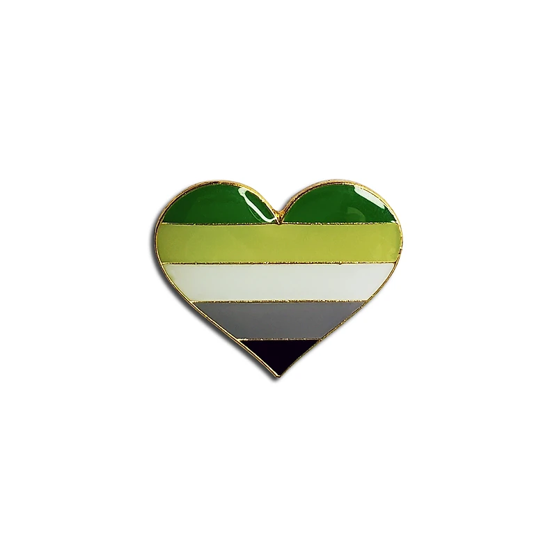 Aromantic Heart Shape Pin