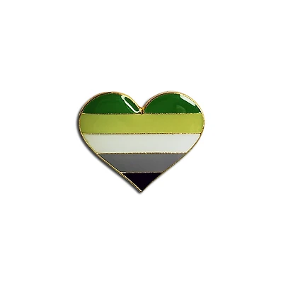 Aromantic Heart Shape Pin
