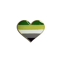 Aromantic Heart Shape Pin