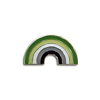 Aromantic Rainbow Shape Pride Pin