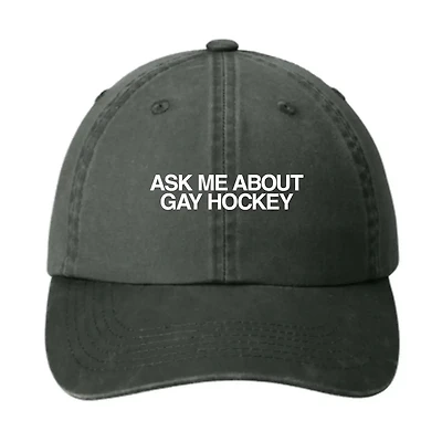 Ask Me About Gay Hockey Hat