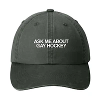 Ask Me About Gay Hockey Hat