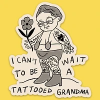 Tattooed Grandma Sticker