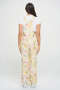 Cherries And Berries Print Overalls