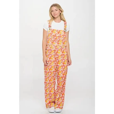 Wild Mushroom Print Overall