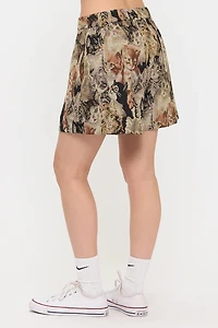 Cat Collage Print Tapestry Shorts