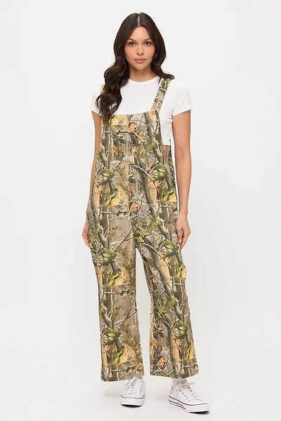 Forest Camoflage Print Overalls