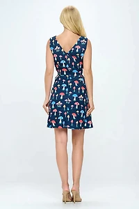 Wild Mushroom Print Dress