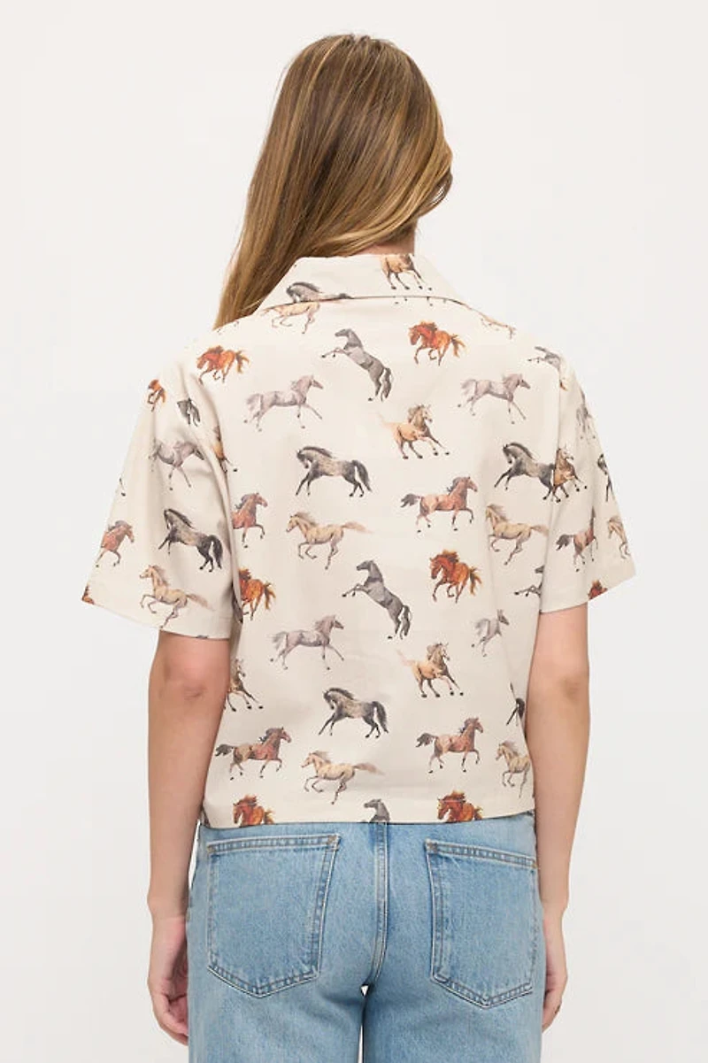 Multi Horse Print Shirt