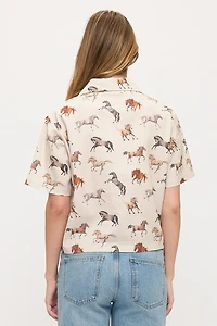 Multi Horse Print Shirt