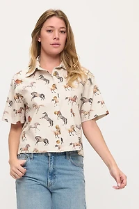 Multi Horse Print Shirt