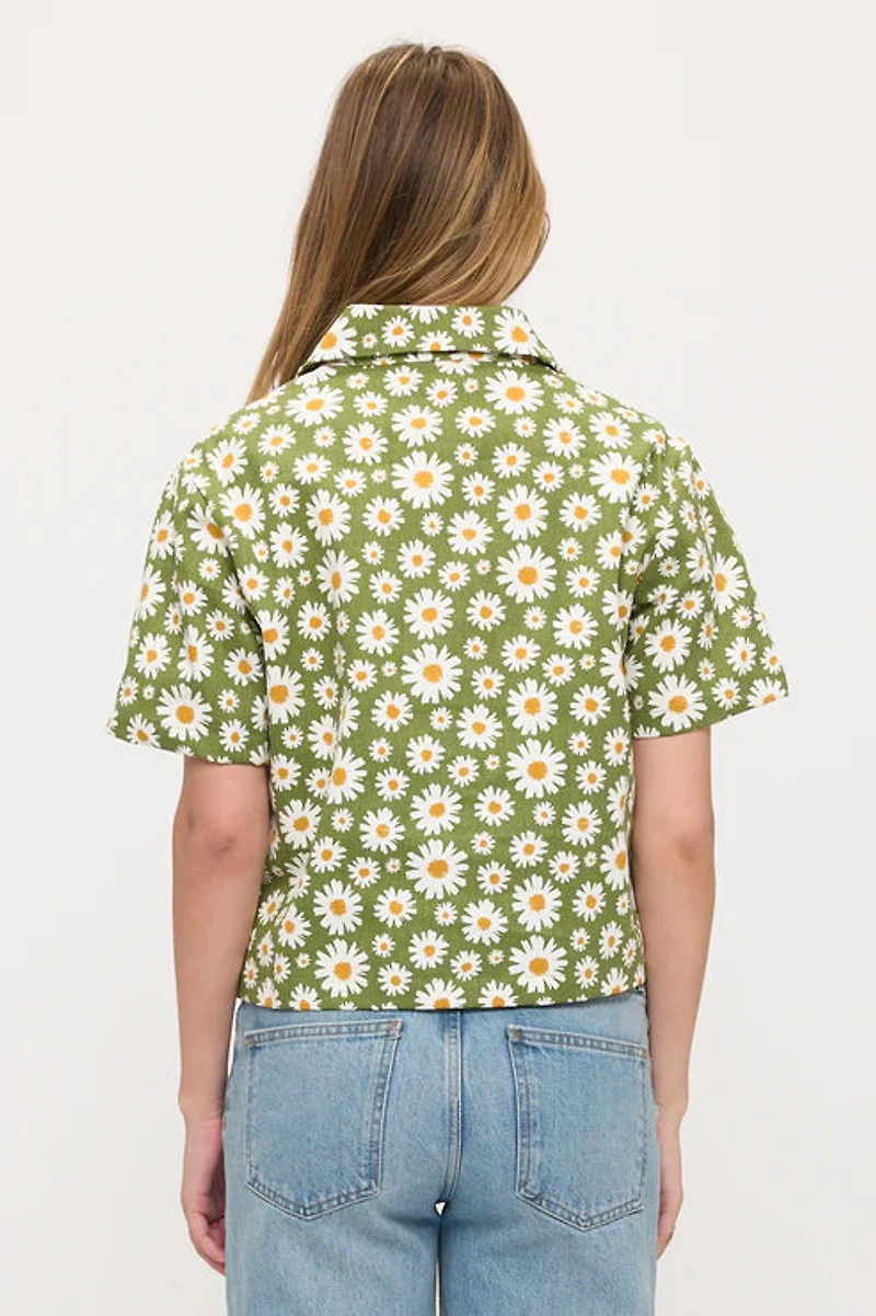 Blooming Daisy Print Shirt