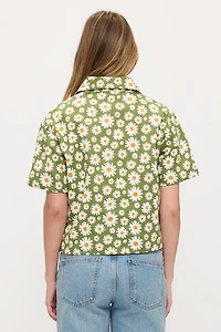Blooming Daisy Print Shirt