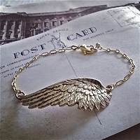 Icarus Red Brass Chain Bracelet