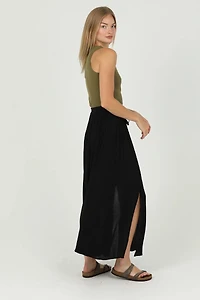 Double Slit Maxi Skirt
