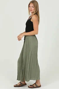 Double Slit Maxi Skirt