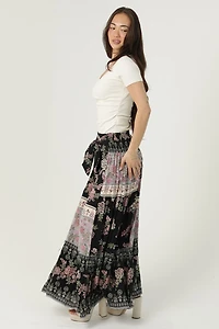 Maxi Skirt With Tie Waist