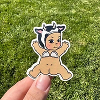 Black Baby Bear Sticker