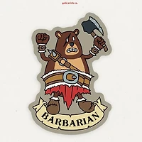 Barbarian Dungeons And Dragons Vinyl Sticker