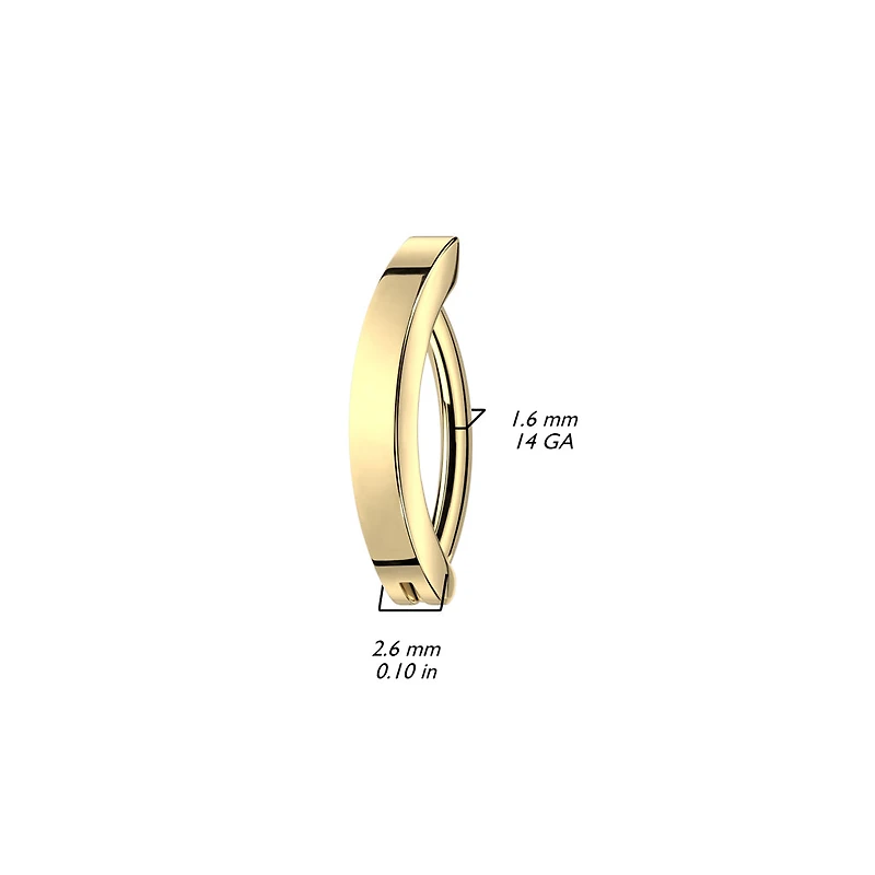 Plain Bar Clicker Navel
