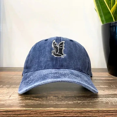 Bat - Vintage Wash Blue Hat